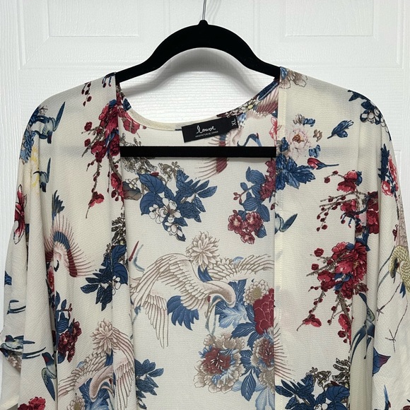 Louve Bird Pattern Open Tunic - Picture 10 of 14